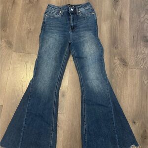 Refuge Dark Blue Flare Jeans